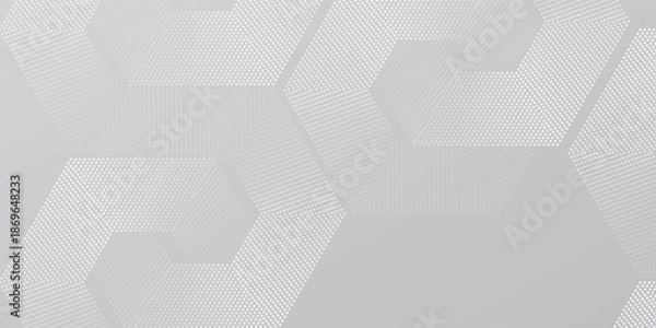 Obraz Modern hexagon lines on gray background. Geometric dynamic elegant