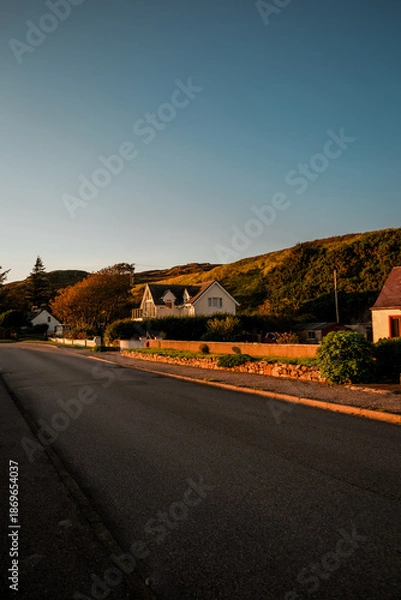 Obraz Case al tramonto