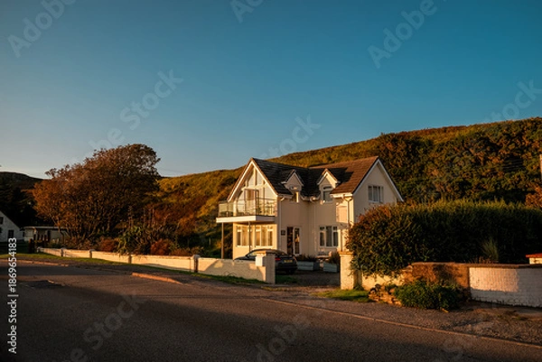 Obraz Case al tramonto