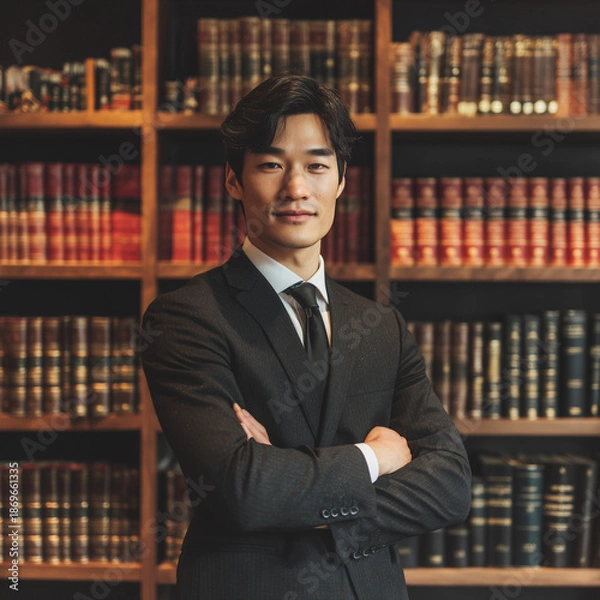 Obraz lawyer in library