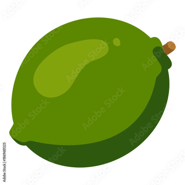 Obraz Vector Flat Design Icon - Lime fruit