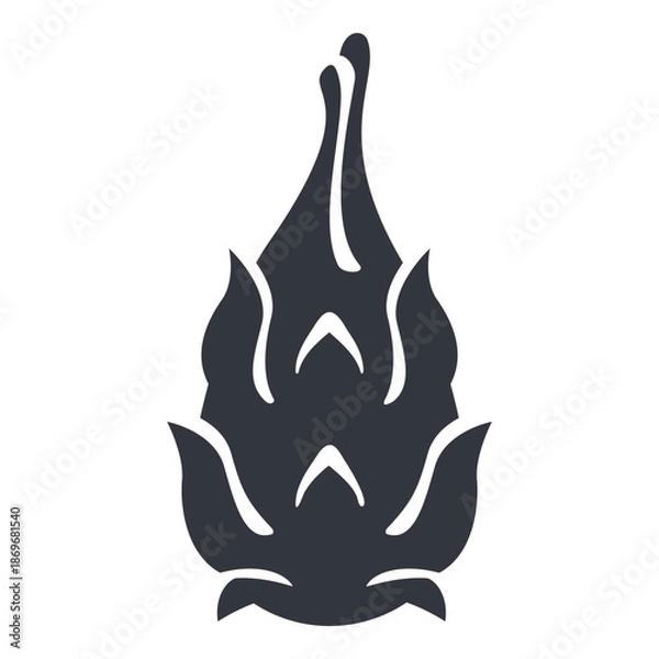 Obraz Vector Black Basic Icon Dragon Fruit