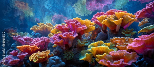 Obraz vibrant coral with glowlight