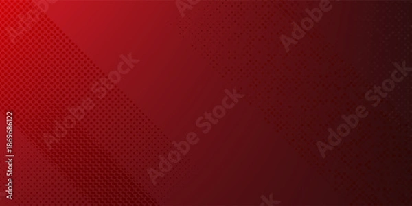 Obraz red and black halftone background. vector illustration