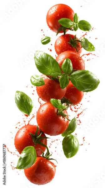 Obraz tomato and basil	

