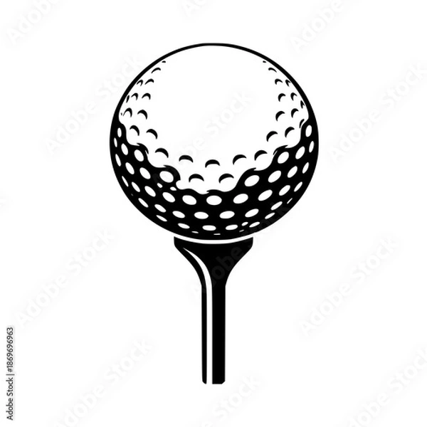 Obraz Golf Ball On Tee Design