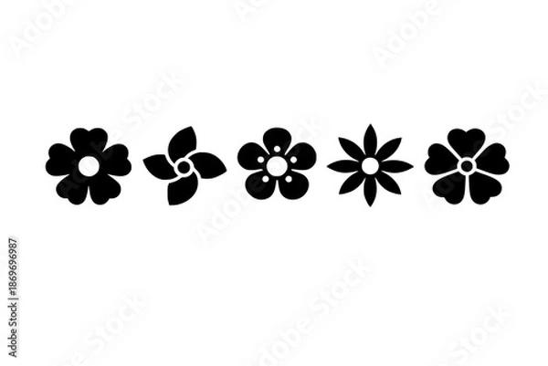 Obraz Simple Flower Design Elements