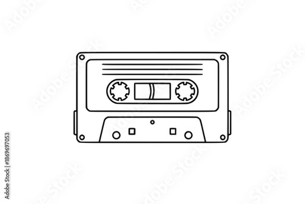 Obraz Simple Audio Cassette Design
