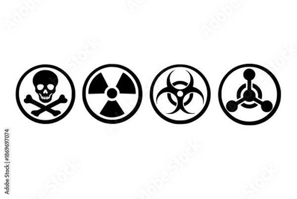 Obraz Simple Danger Warning Signs