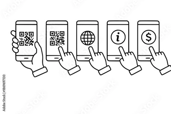 Obraz Mobile Phone Use Concepts