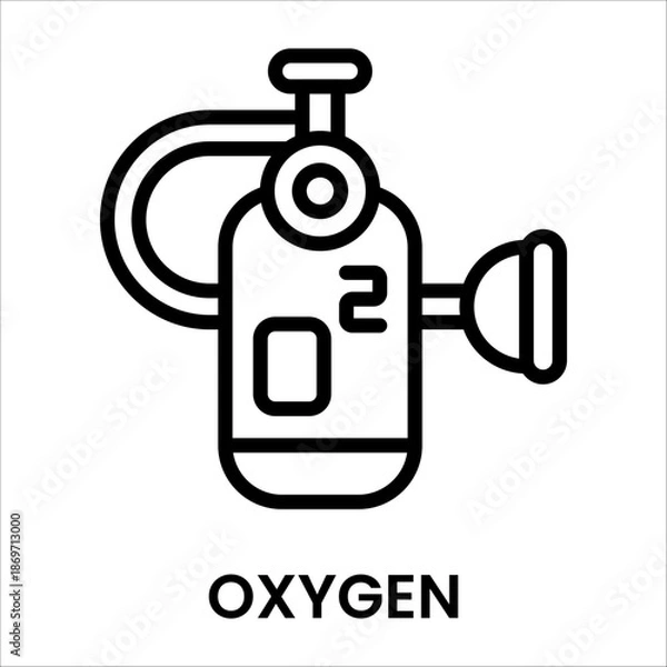 Obraz a Simple black line icon of 