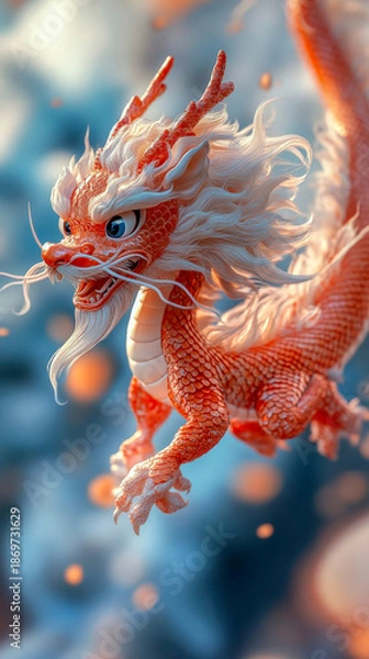 Obraz Cute Chinese dragon