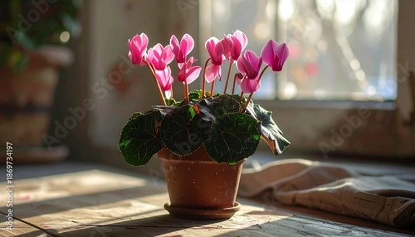 Fototapeta シクラメンの鉢