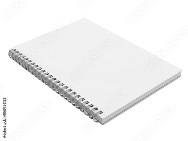 Obraz Spiral notebook cover isolated on transparent background