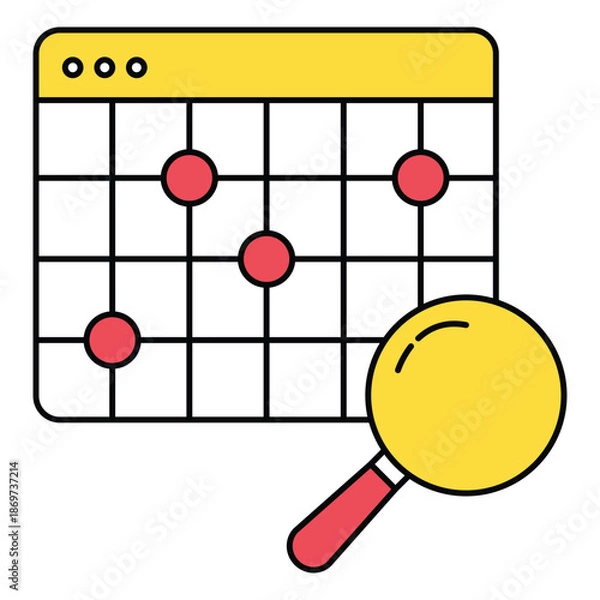 Obraz Heat Map Analytics Vector Icon Performance Insights