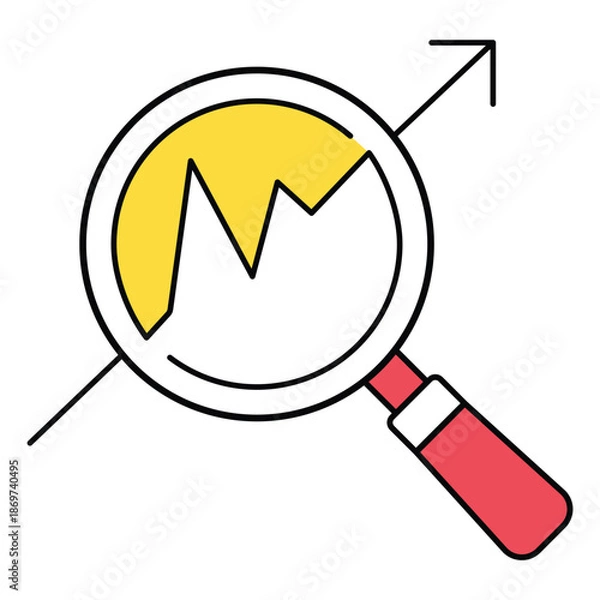 Obraz Vector Icon Representing Analytics Data Dashboard Metrics