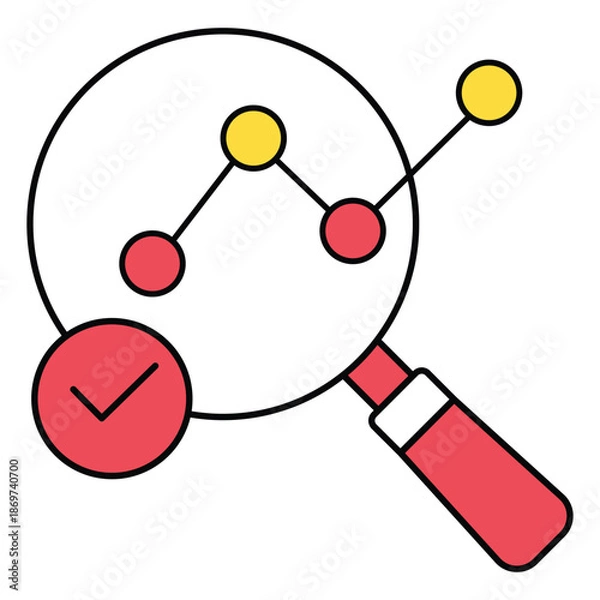 Obraz Perspective Analytics Performance Metrics Vector Icon Design