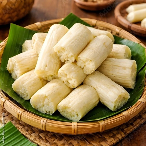 Obraz Peuyeum: Sweet fermented cassava.