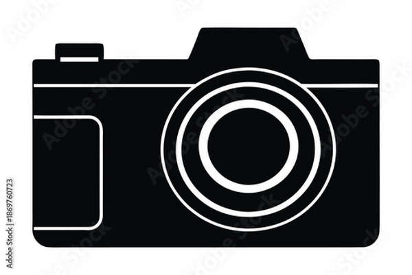 Obraz camera icon silhouette vector