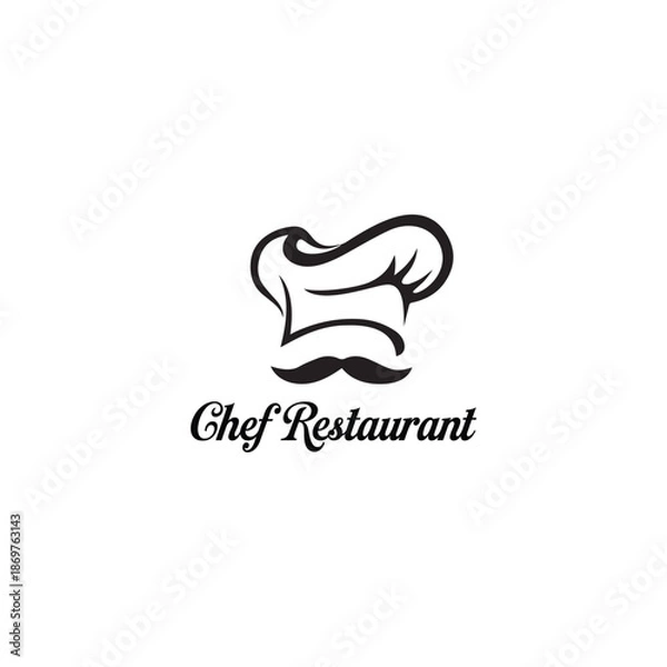 Obraz Chef Restaurant Logo Vector Symbols
