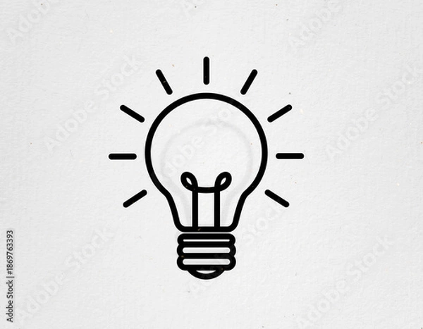 Obraz ひらめき 電球