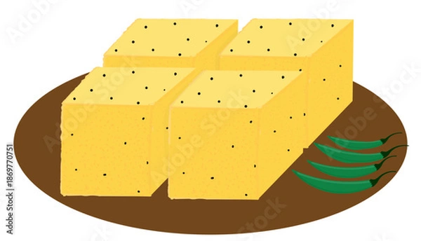 Obraz dhokla with chilli