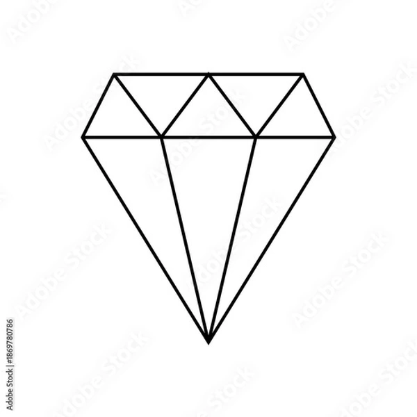 Obraz diamond vector icon