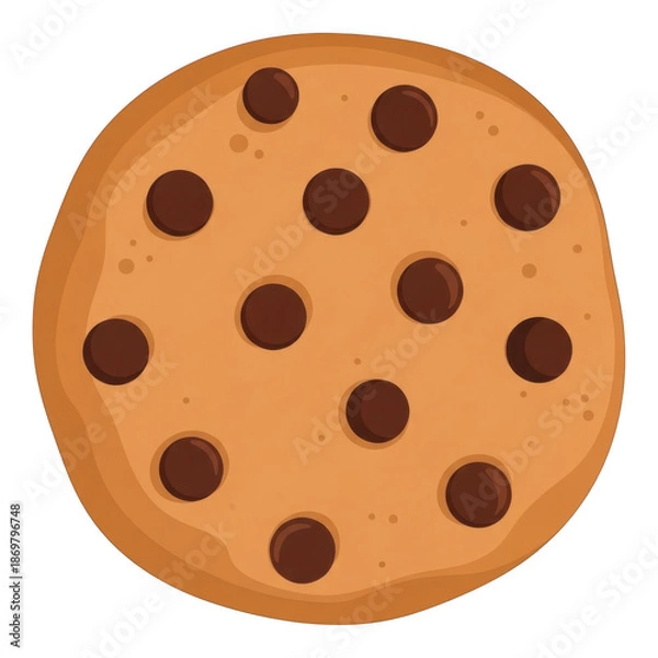 Fototapeta Delicious chocolate chip cookie
