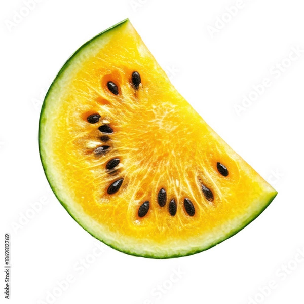Obraz Fresh Watermelon Slice on Transparent Background