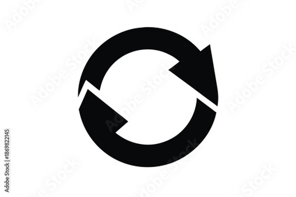 Obraz refresh icon silhouette vector