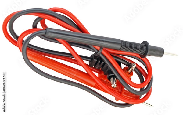 Obraz two electrical multi or voltage meter probes
