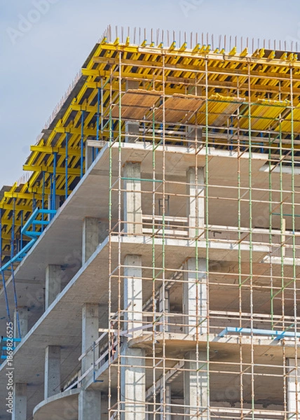 Obraz Building crane and building under construction