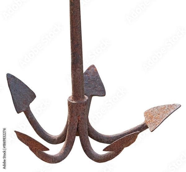 Obraz Old Anchor on white