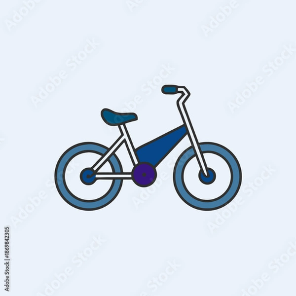 Obraz bicycle isolated on white background