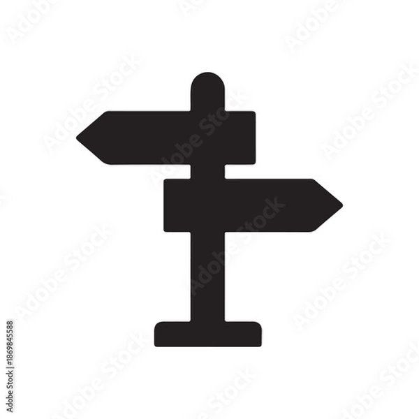 Obraz Signpost icon vector flat trendy illustration