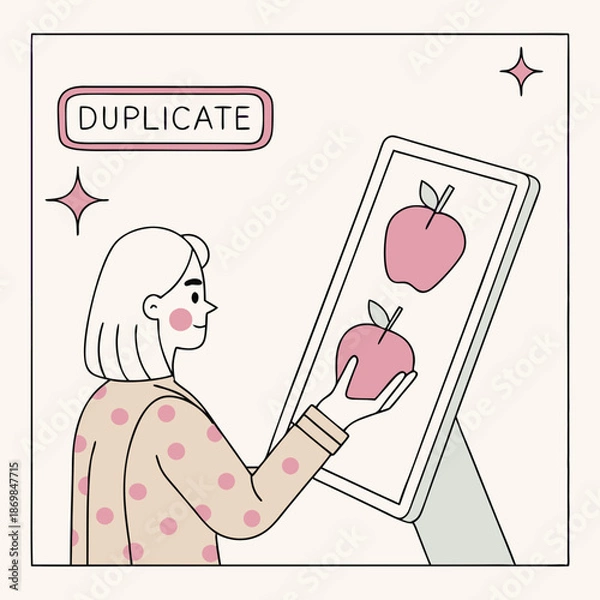 Obraz girl with apple