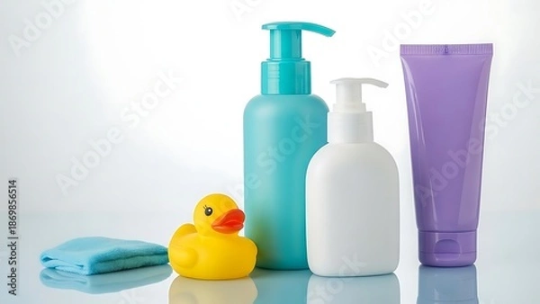 Obraz Bath time accessories for children