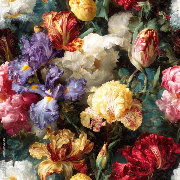 Obraz Seamless vintage floral pattern 