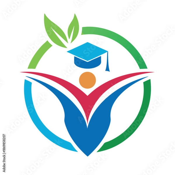 Obraz Educational logo design vector 