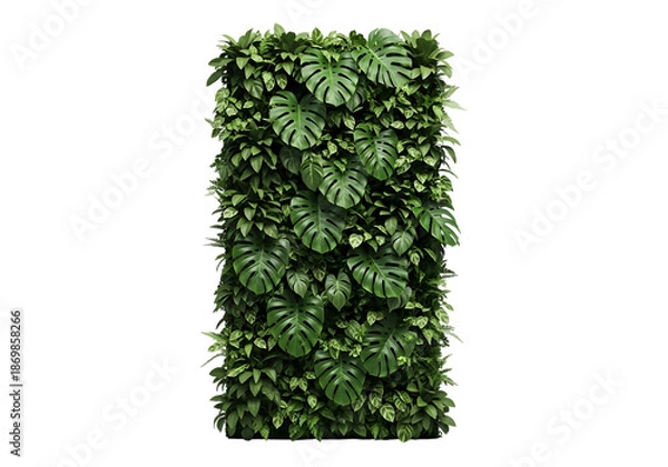 Obraz Lush green leaf wall panel