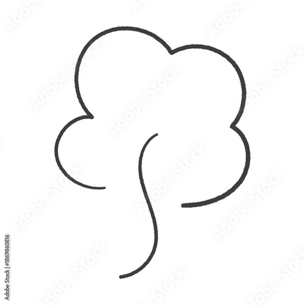 Obraz 手書きのふわっと漂う湯気や蒸気のイラスト素材 - 冬の寒気やため息･ホカホカあたたかいイメージの装飾