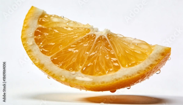 Obraz Lemon Slice with Water Droplets