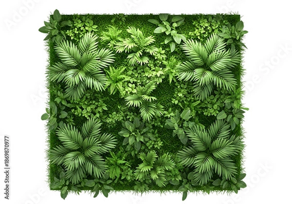 Obraz Lush green vertical garden panel