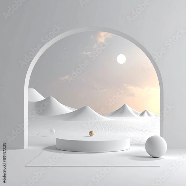 Obraz Surreal White Landscape