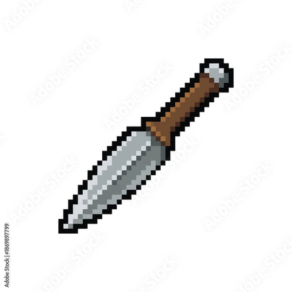 Obraz Pixel Art Throwing Knife Sprite