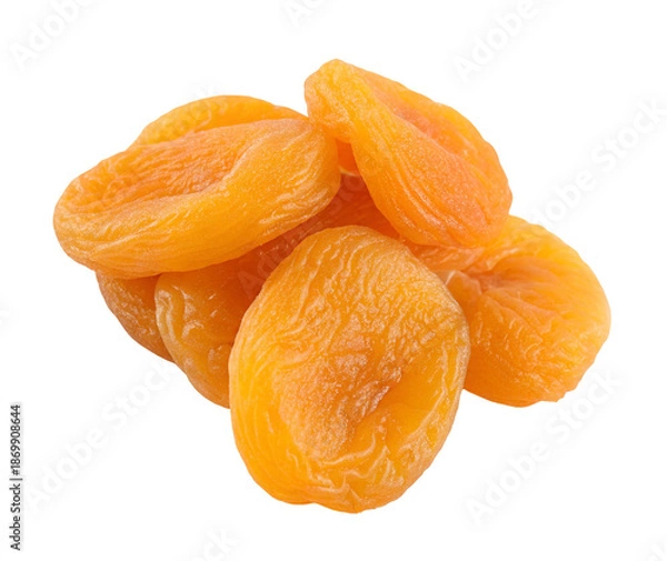 Obraz Dried apricots on a transparent background