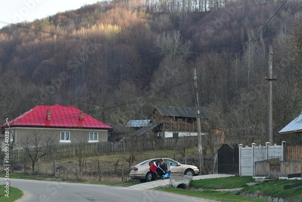 Obraz rain on the road