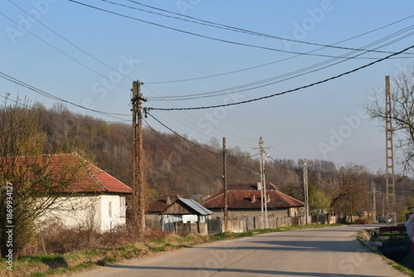 Obraz old rural road