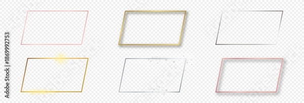 Obraz Set of six rectangular shape frames