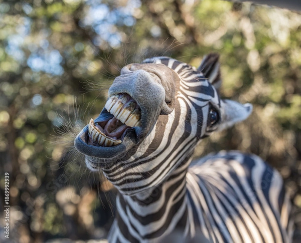 Obraz silly faced  zebra